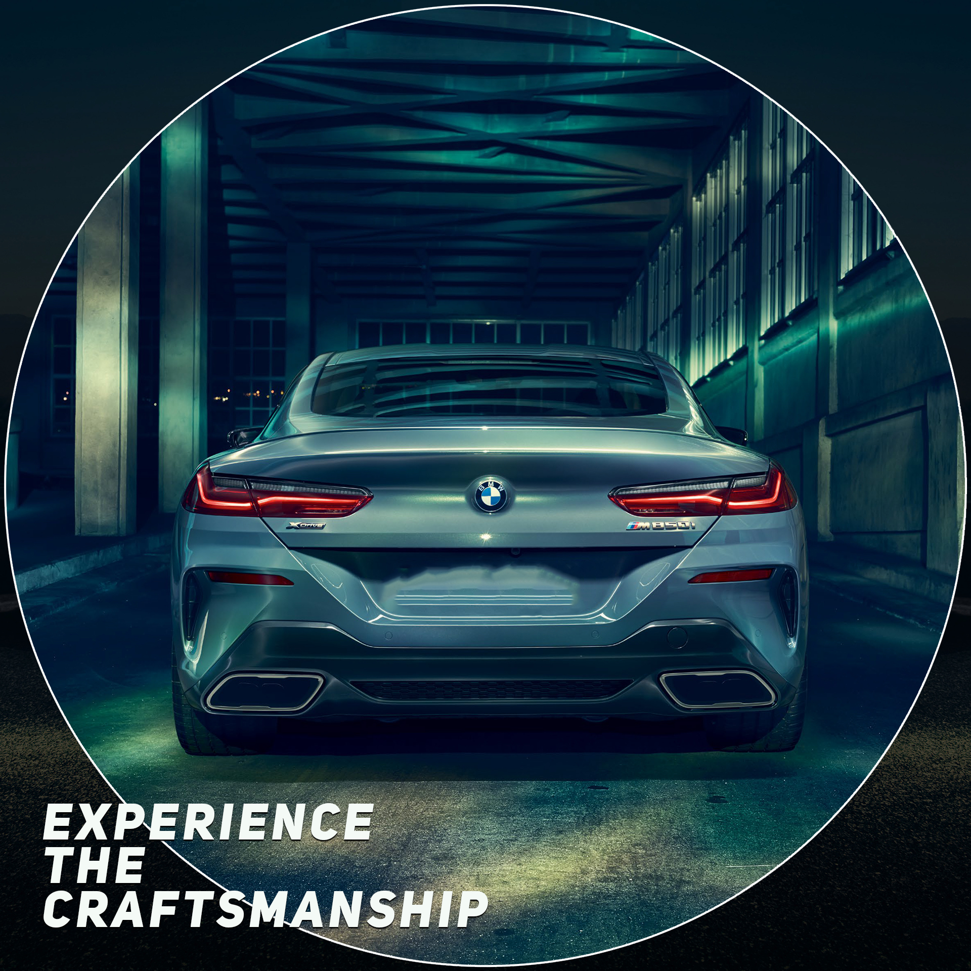 BMW social creative frame titled Experience the Craftsmanship from selected agency experience