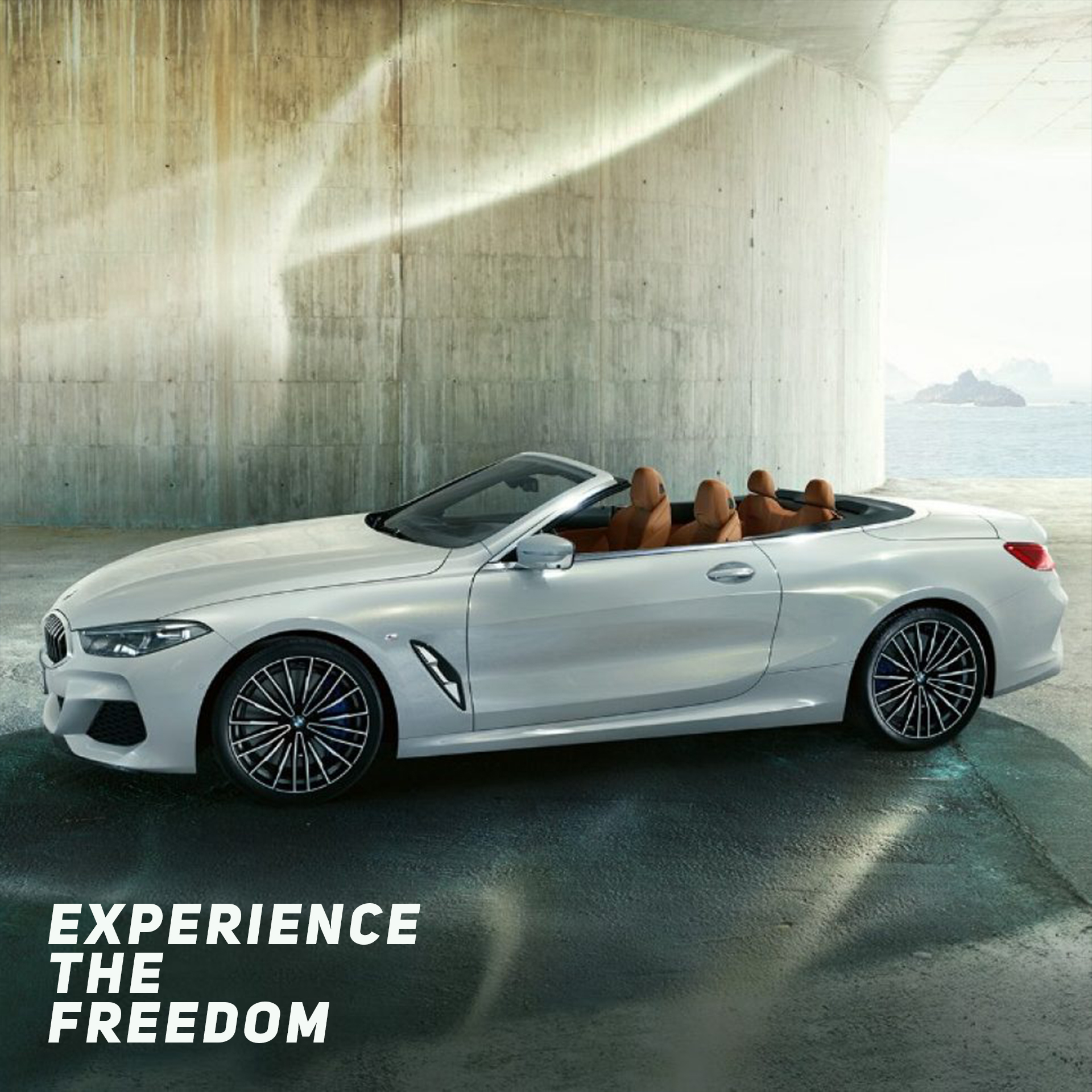 BMW social creative frame titled Experience the Freedom from selected agency experience