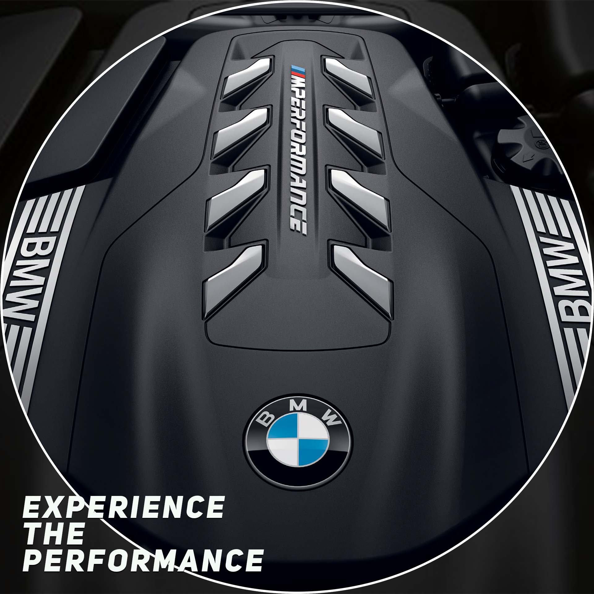 BMW social creative frame titled Experience the Performance from selected agency experience