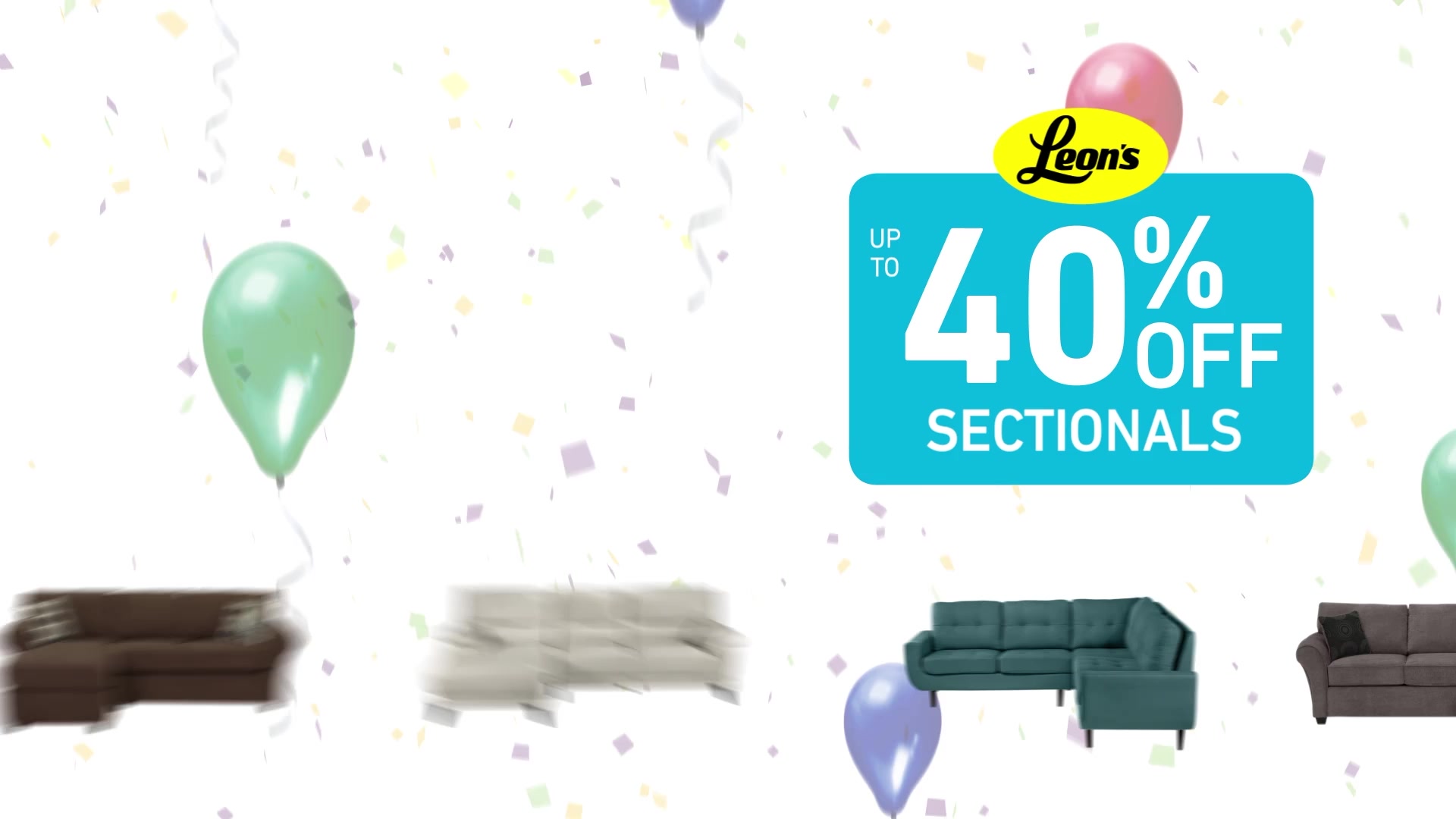 Leon’s Customer Appreciation Event promotional sale frame from selected agency experience