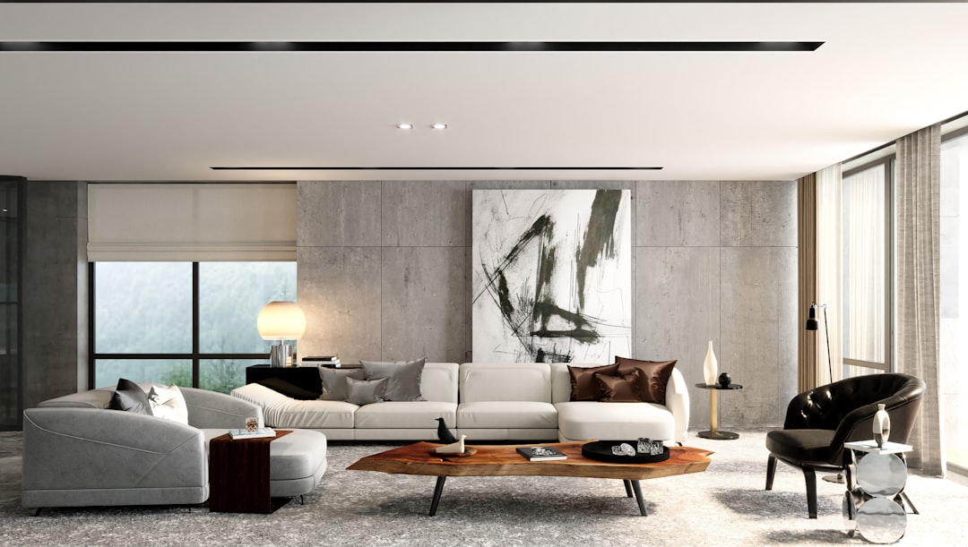 Luxury contemporary living room interior used as a placeholder for retail and furniture brand work. Photo by Aalo Lens on Unsplash.